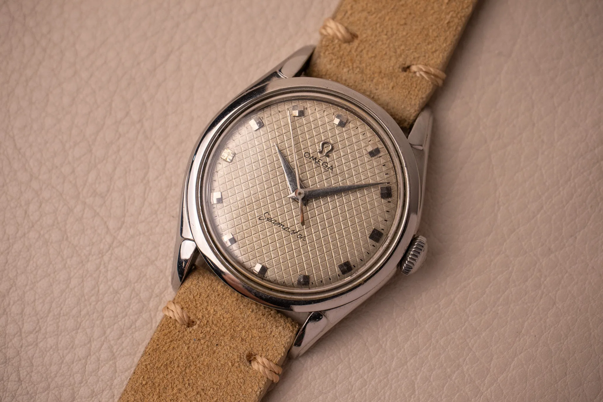 1952 Omega 2721sc with Honeycomb Dial