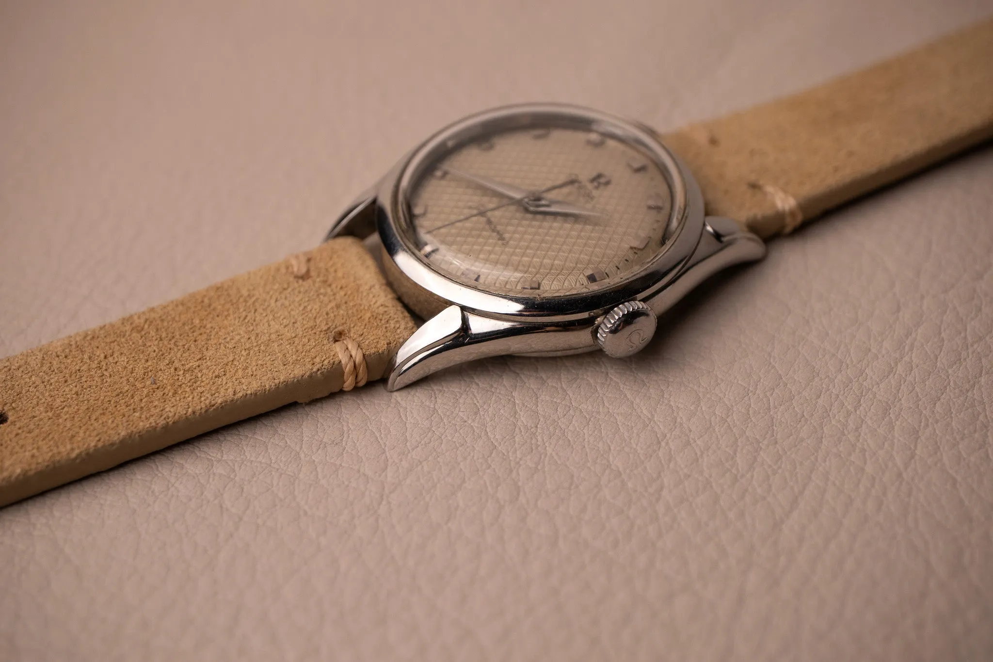 1952 Omega 2721sc with Honeycomb Dial