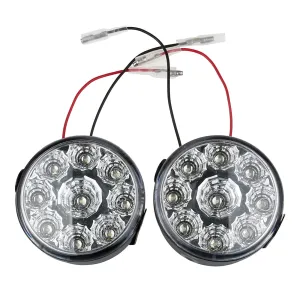 2pcs 9 LED Cool White Daytime Running Light DRL Car Headlight Fog Lights Lamp