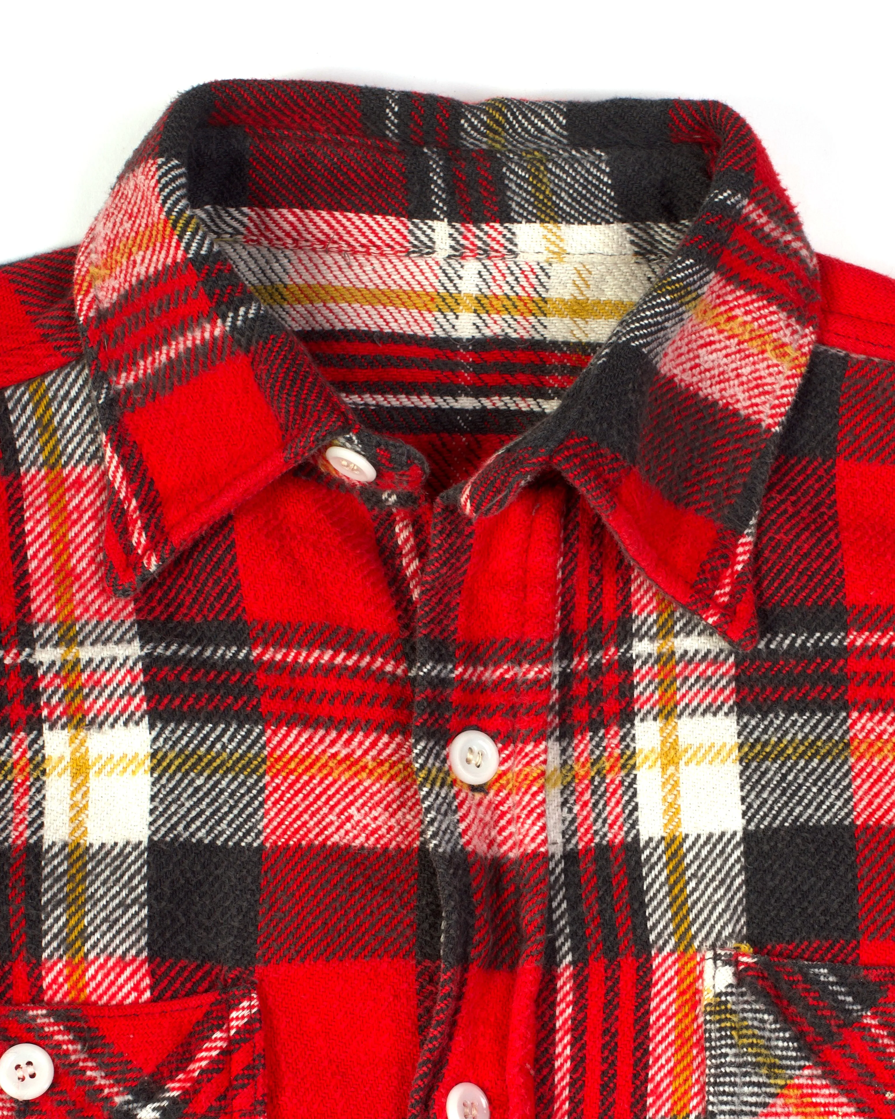 50's Woven Red Gusset Flannel