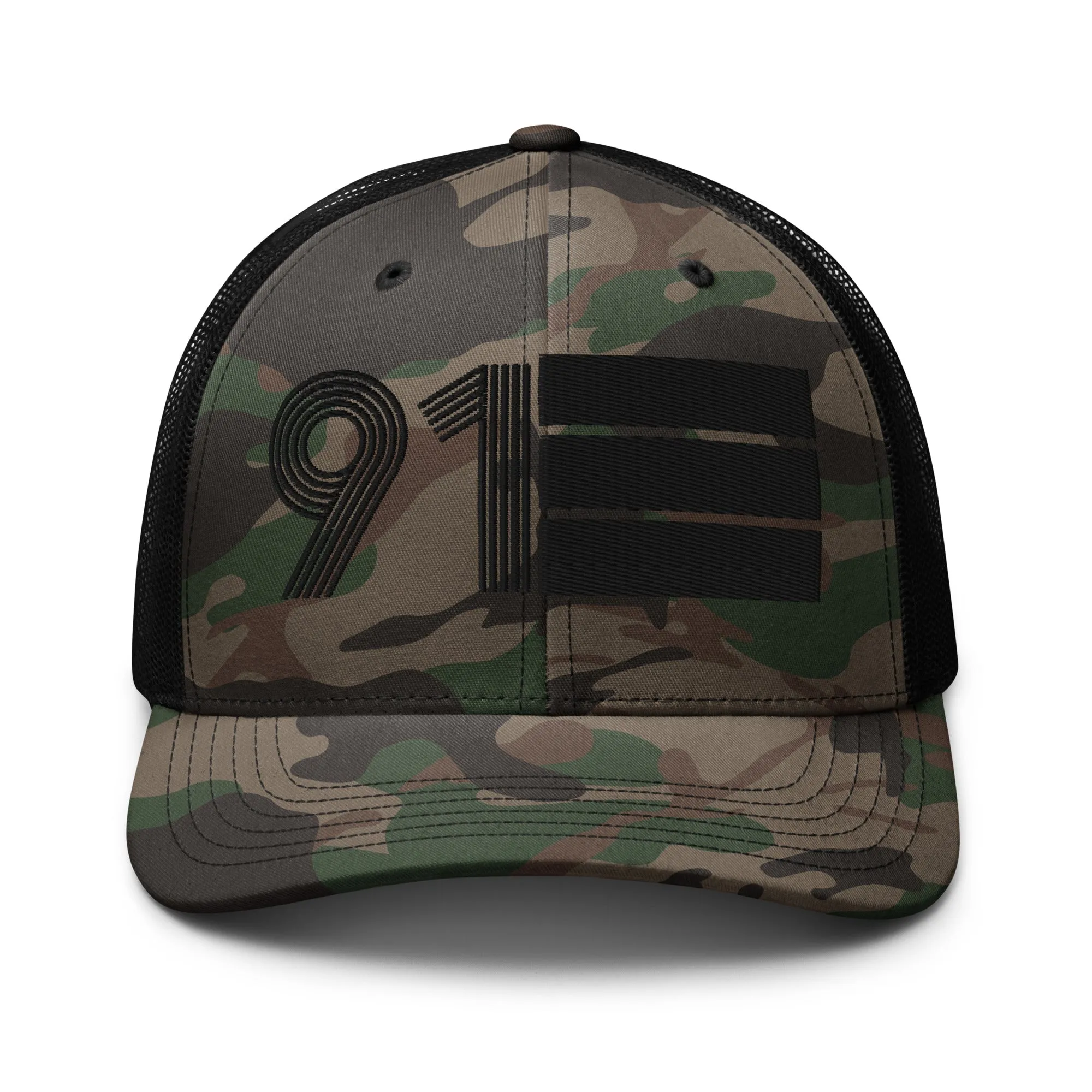 91 - 1991 Black Out Camouflage trucker hat