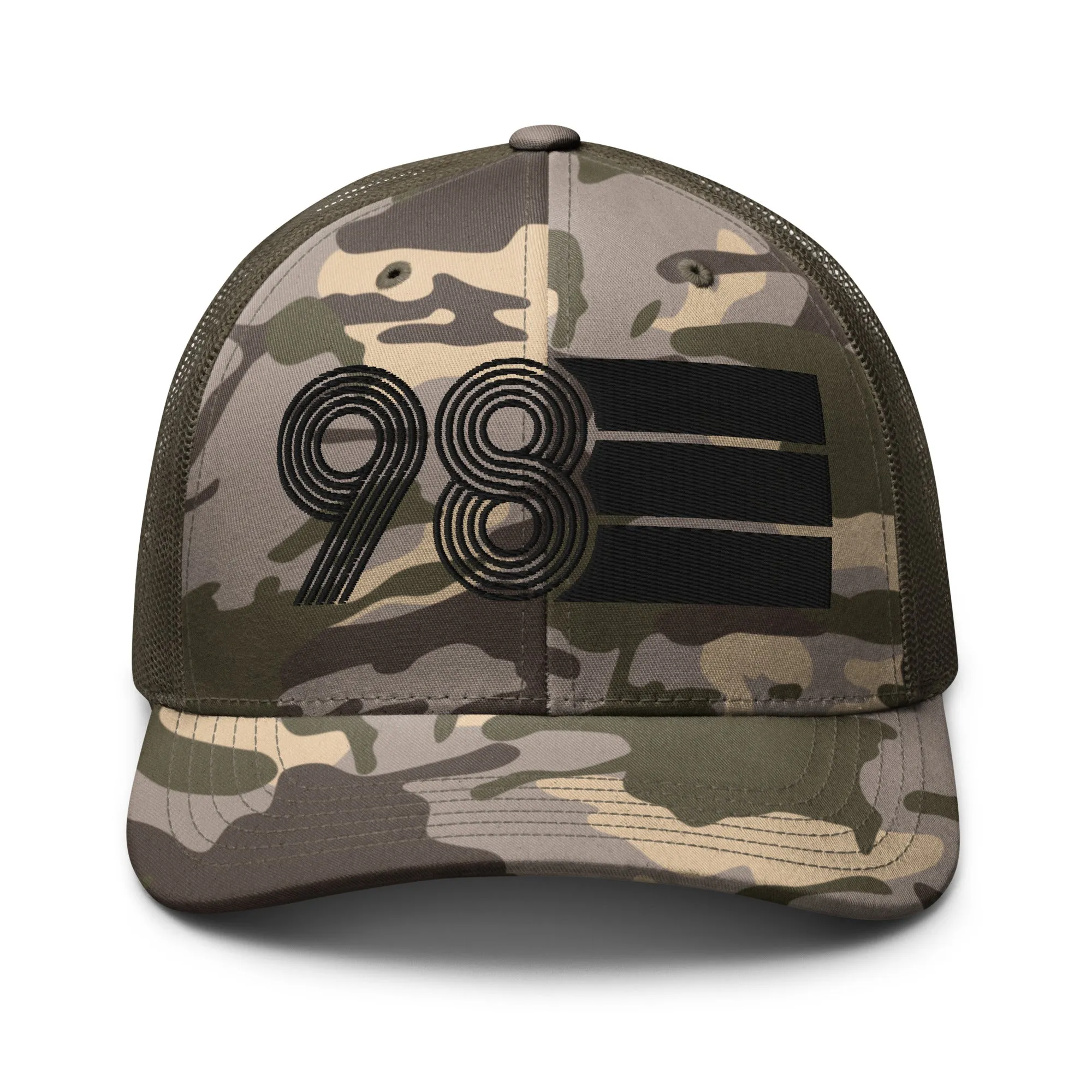 98 - 1998 Black Out Camouflage trucker hat