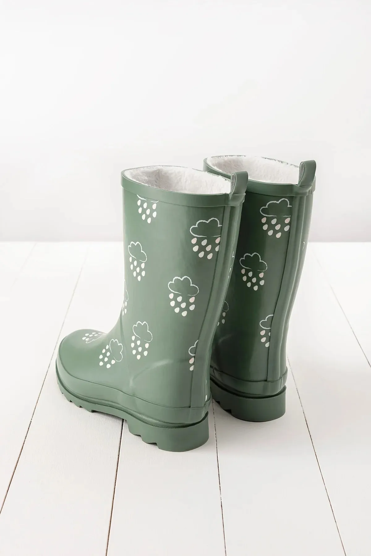 Adult Khaki Green Color-Changing Wellies (Boots)