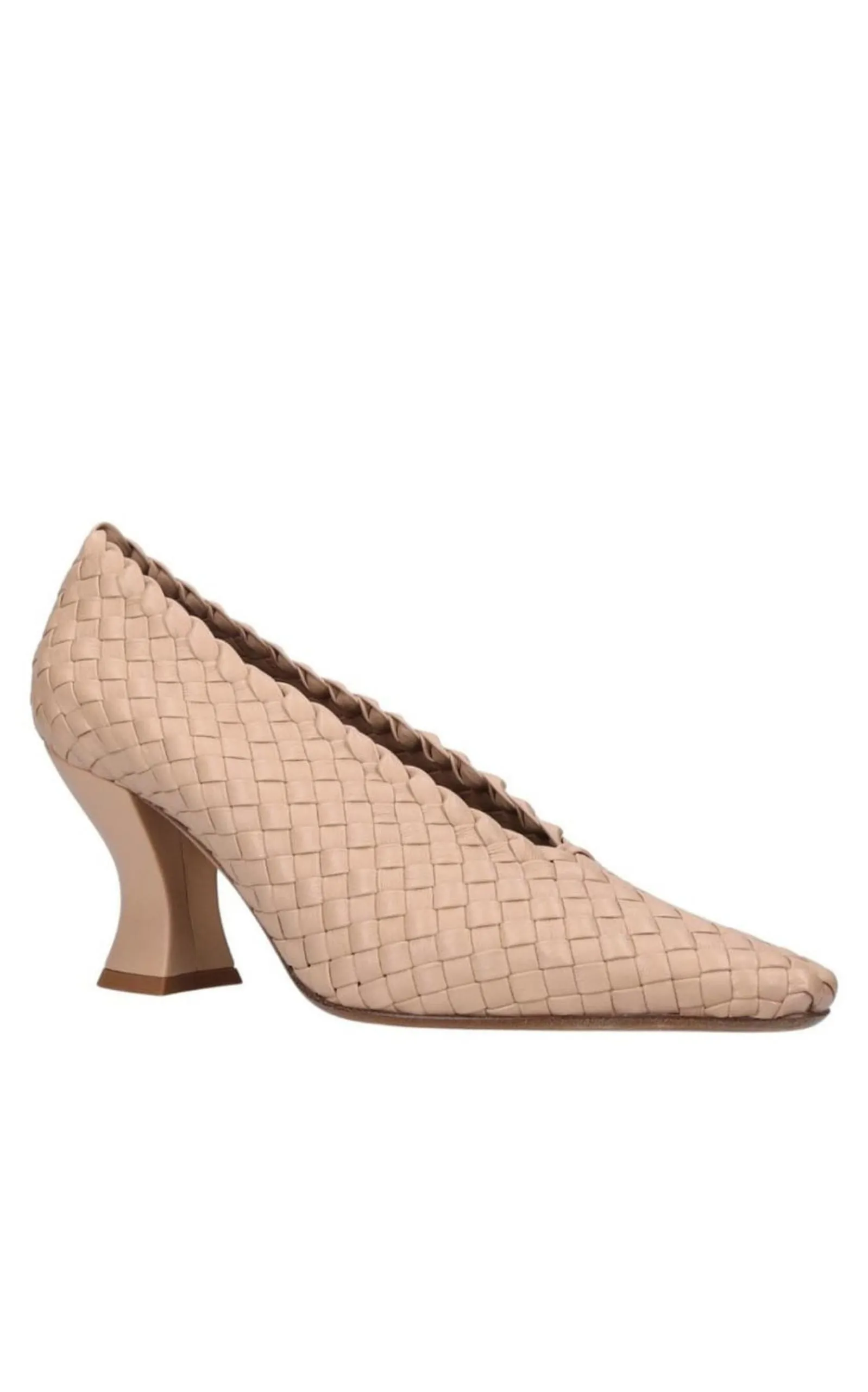 Almond Leather Pumps