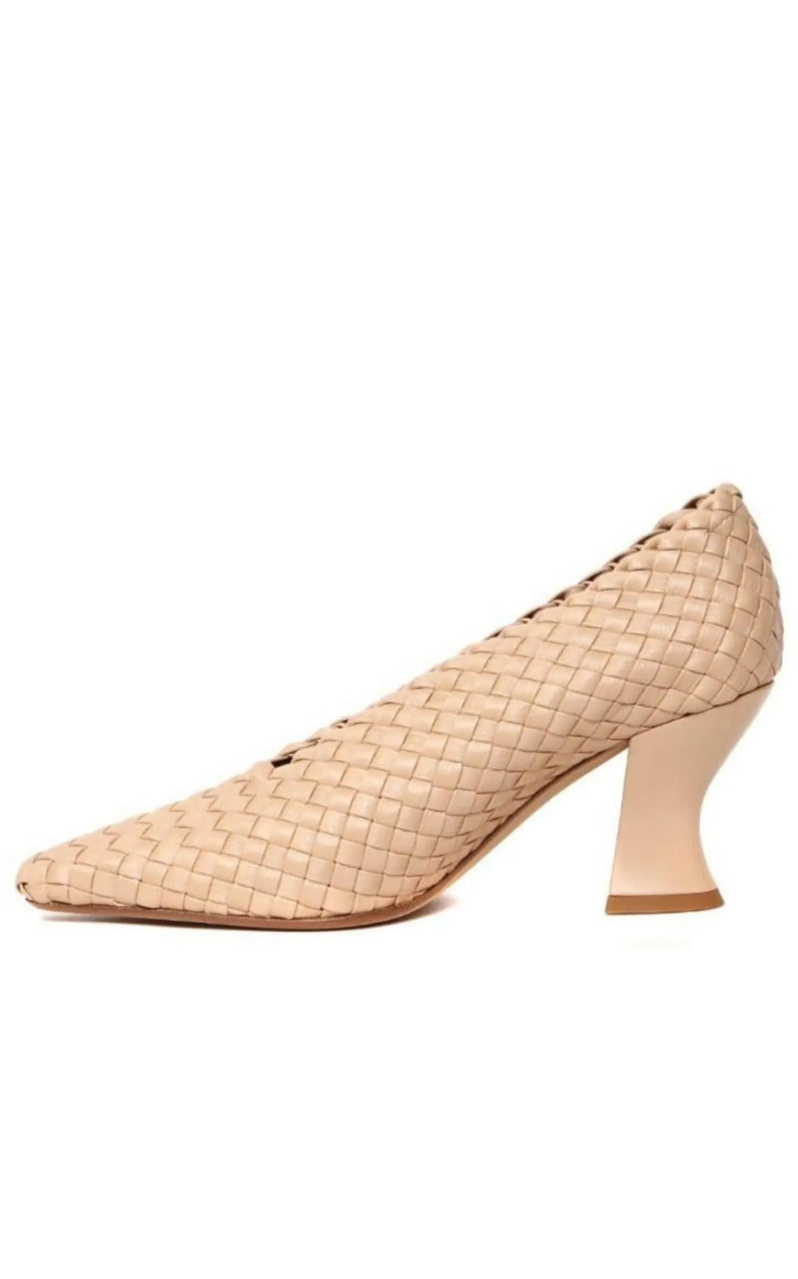 Almond Leather Pumps