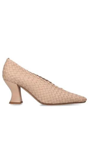 Almond Leather Pumps