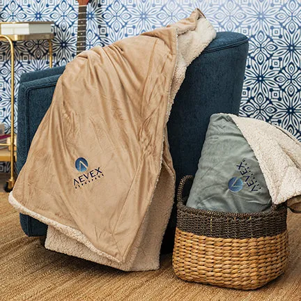 Alpha Epsilon Pi Sherpa Lined Blanket