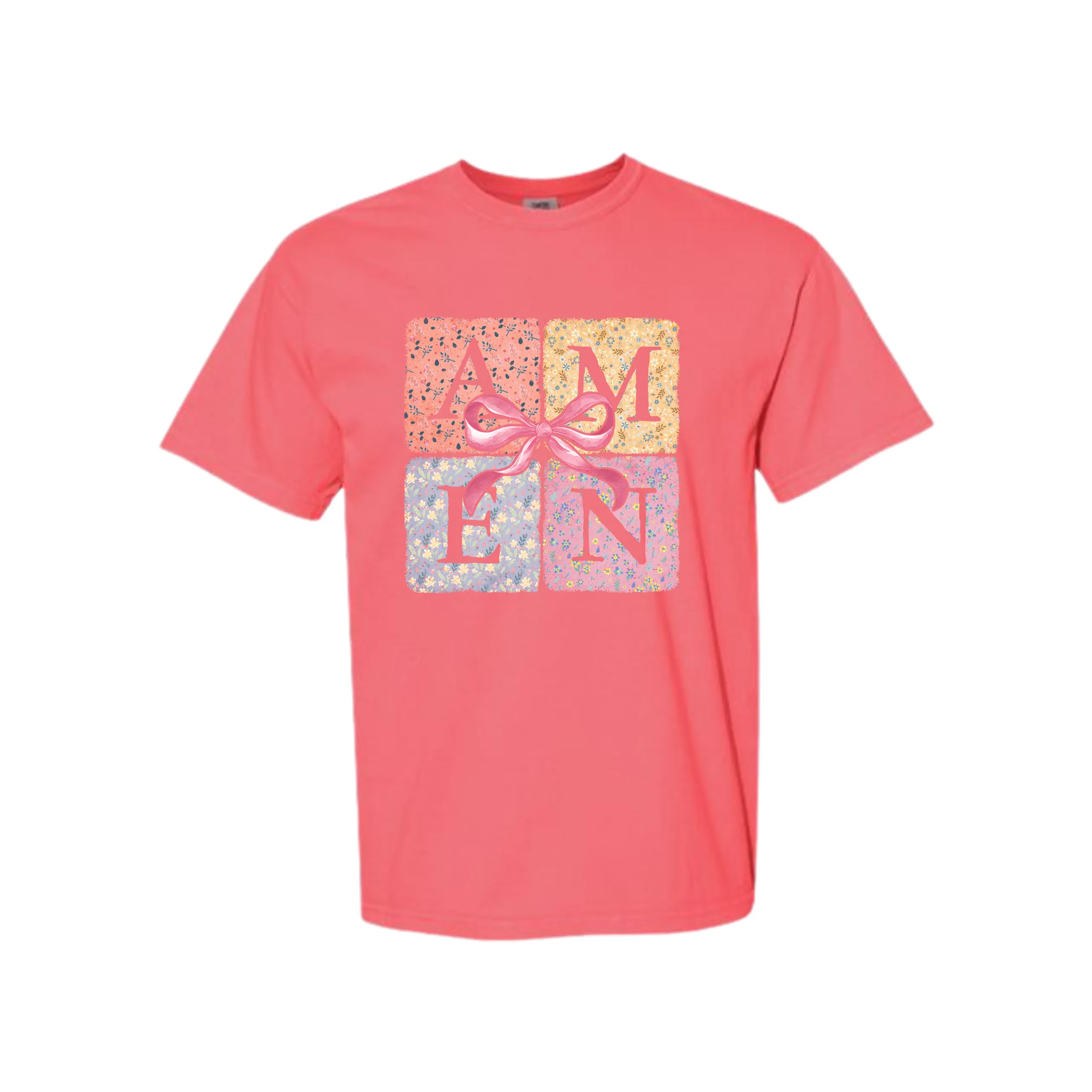 AMEN Quilt Square Graphic T-Shirt- 8 Colors