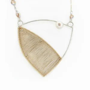 Beatrice - Mixed Metals Woven Necklace