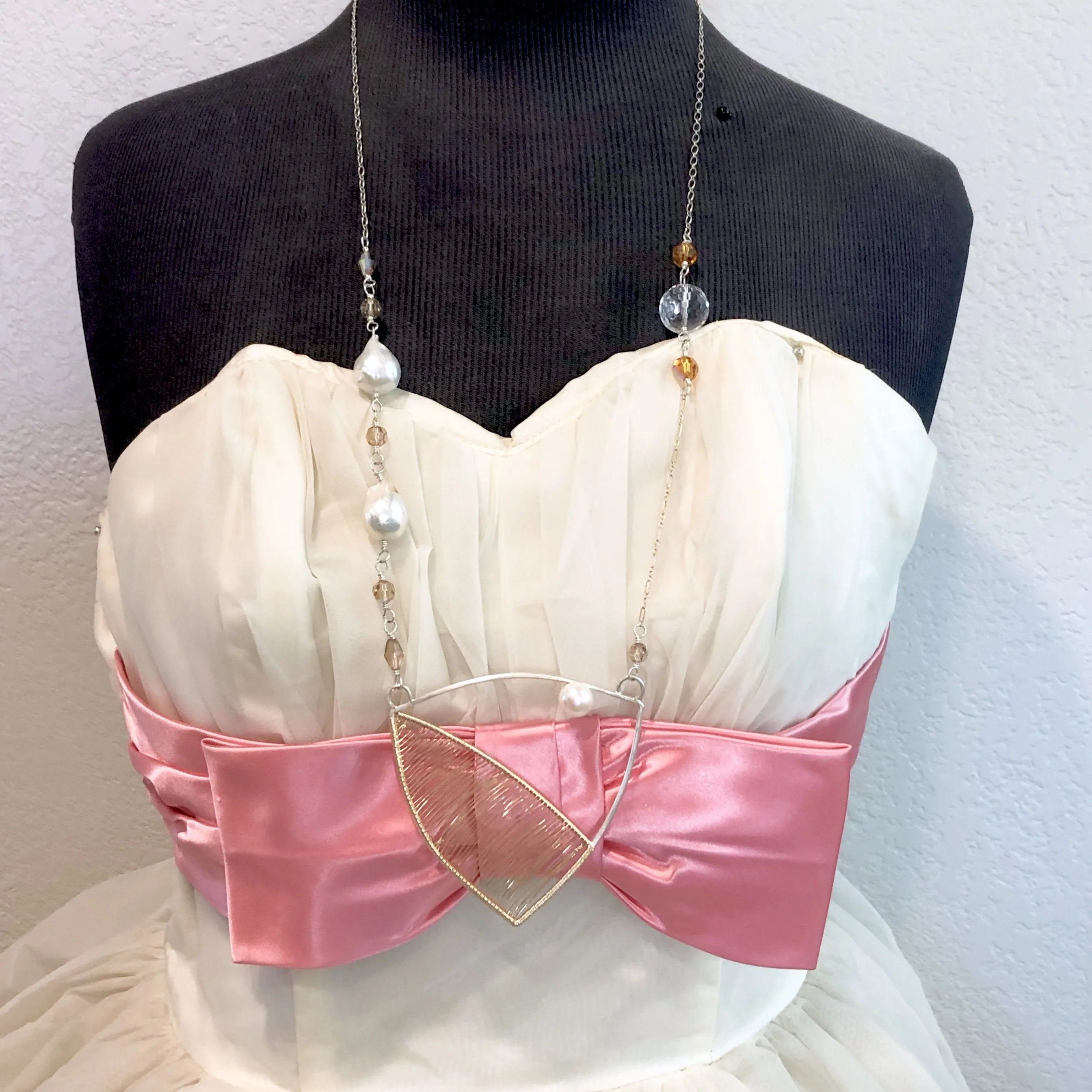 Beatrice - Mixed Metals Woven Necklace