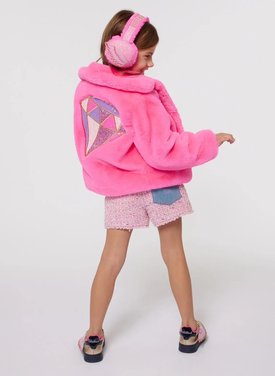 Billieblush Glitter Earmuffs With Wings
