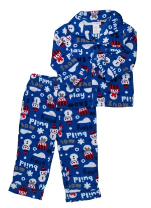 BOY SIZE 2 YEARS - JOE FRESH, Soft Fleece Pajama Set EUC B18