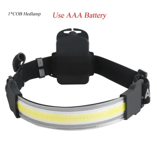 bright band cob led headlamp