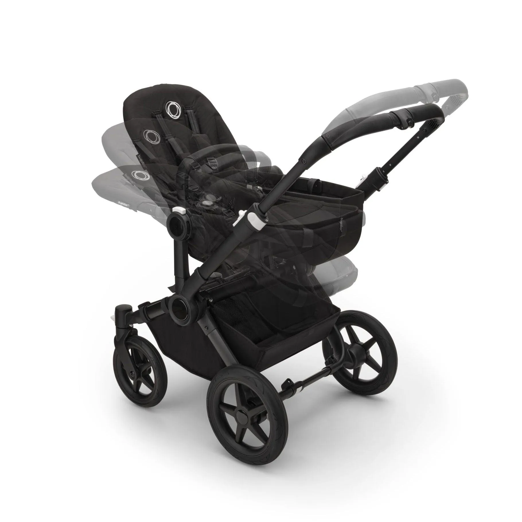 Bugaboo Donkey 5 Mono Cloud T Travel System in Midnight Black