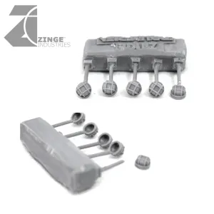 Bulkhead Lights - Sprue of 5 - 5mm Round Bulkhead Light