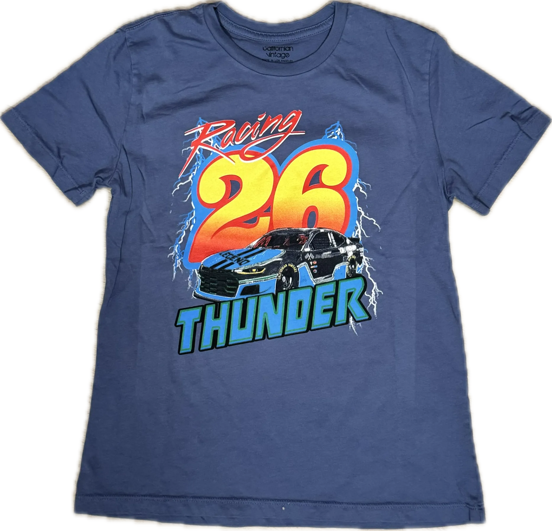Californian Vintage- Thunder T-shirt (dusty blue)