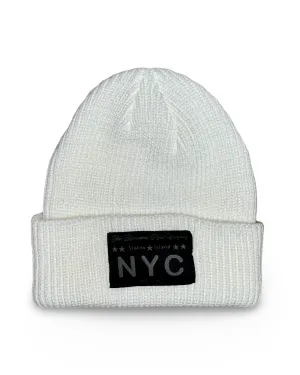Callender NYC Fisherman Beanie - White