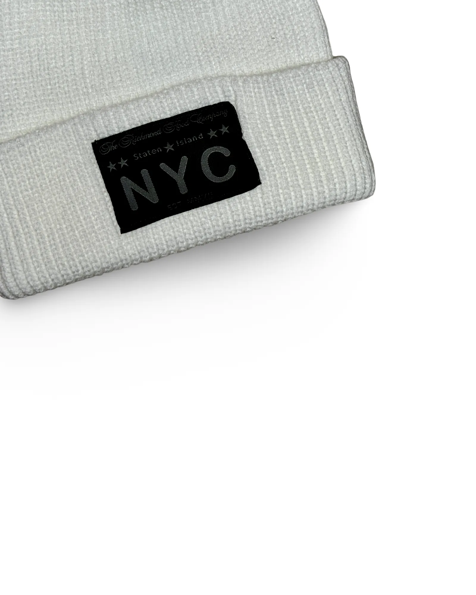 Callender NYC Fisherman Beanie - White