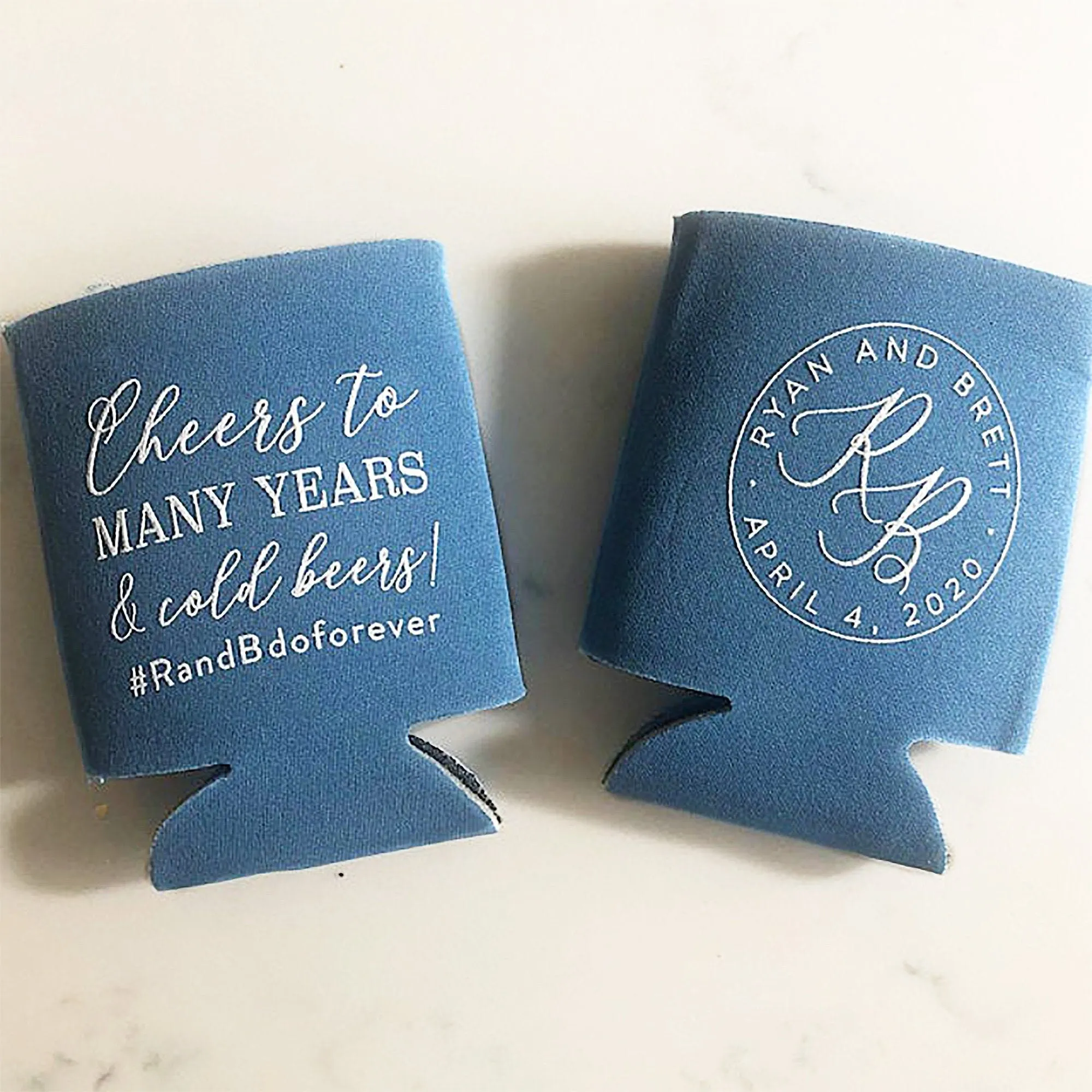 Cheers to Many Years - Wedding Can Cooler #138R