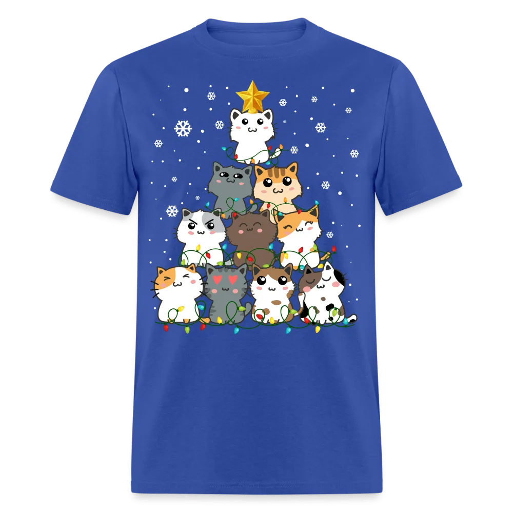 Christmas - Cat Christmas Tree - Family Shirts Men, Woman Christmas T Shirts