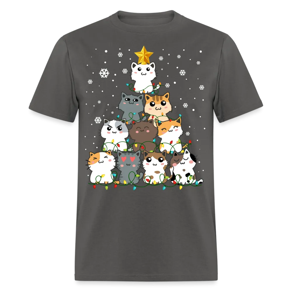 Christmas - Cat Christmas Tree - Family Shirts Men, Woman Christmas T Shirts