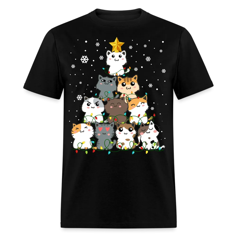 Christmas - Cat Christmas Tree - Family Shirts Men, Woman Christmas T Shirts