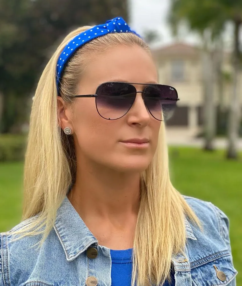 Collegiate Royal and Red - Knotted Headband