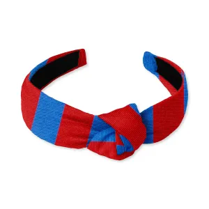 Collegiate Royal and Red - Knotted Headband