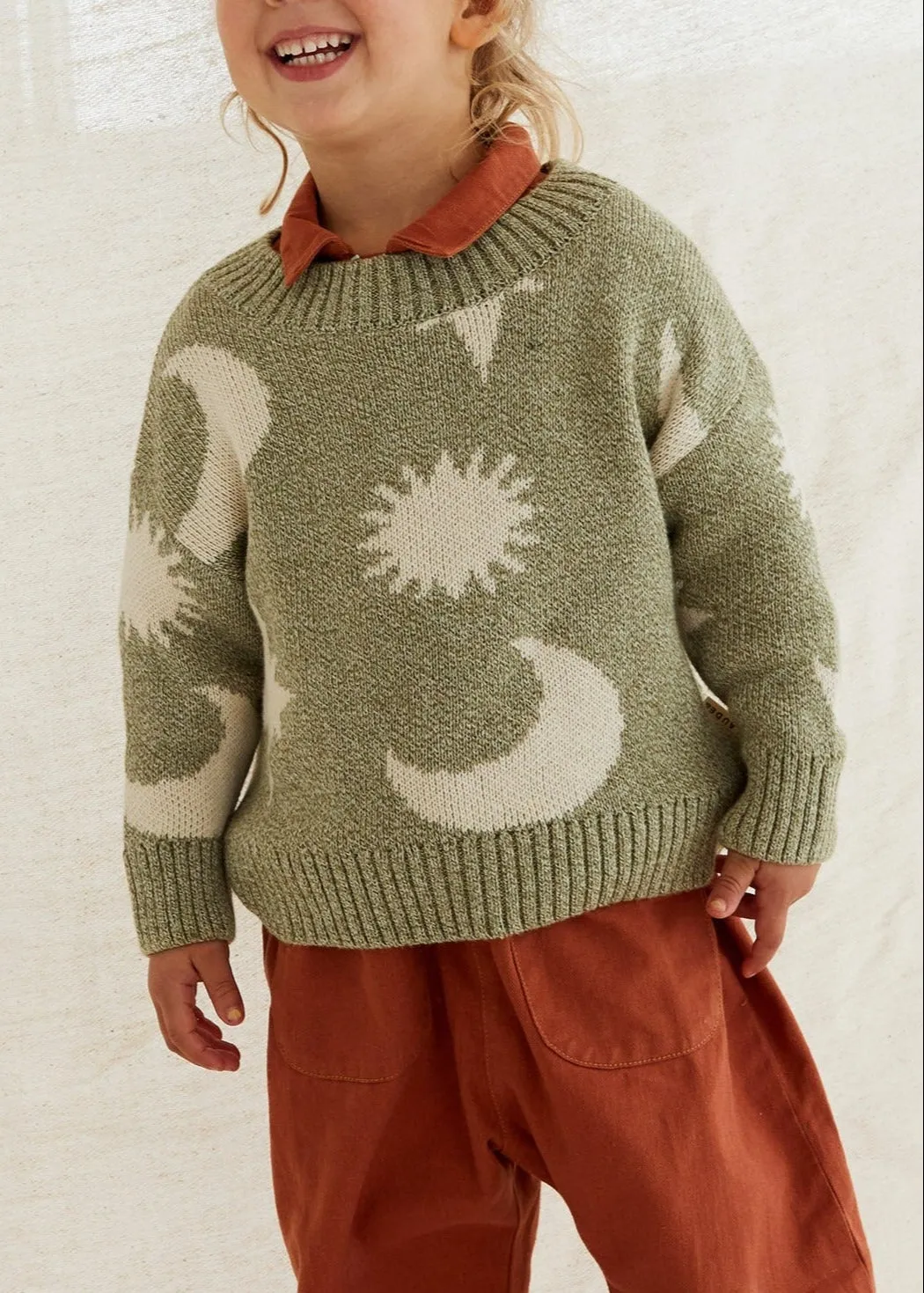 Cozmo Matcha Moon Star Sweater