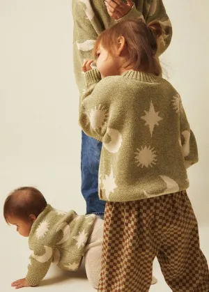 Cozmo Matcha Moon Star Sweater