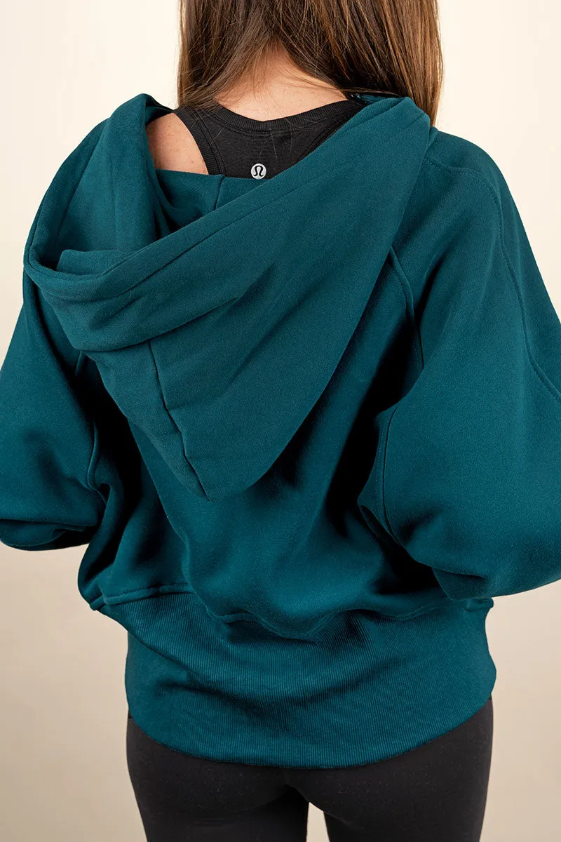 Cozy Up To You Teal Thumbhole Hoodie