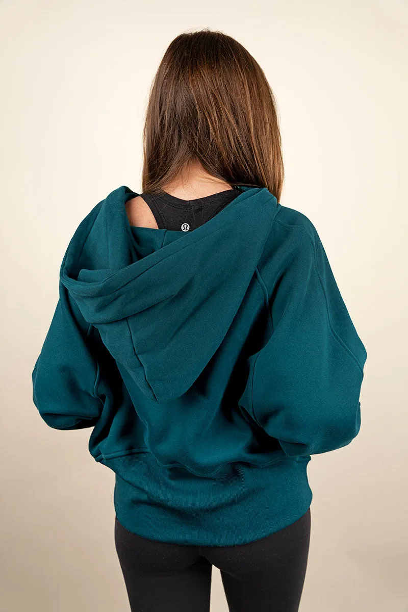 Cozy Up To You Teal Thumbhole Hoodie