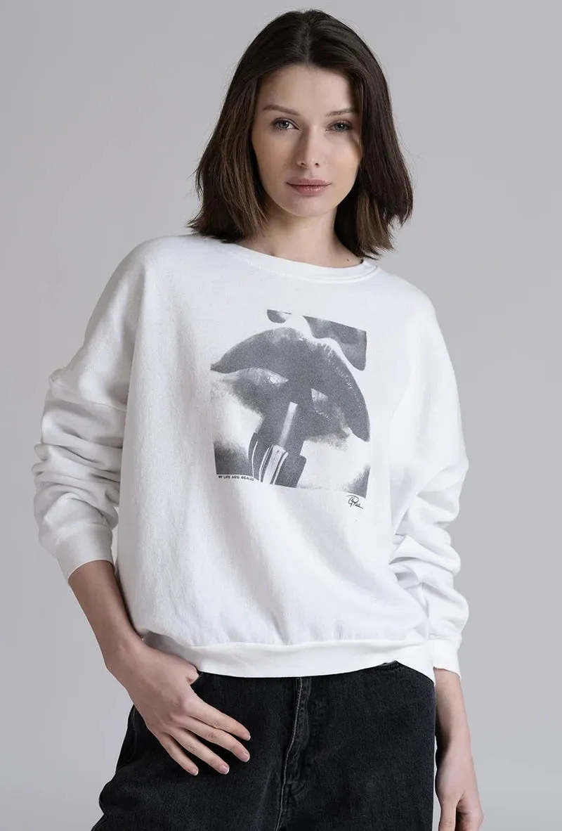 CPRESS STUDIO My Lips are Sealed Cozy Sweatshirt