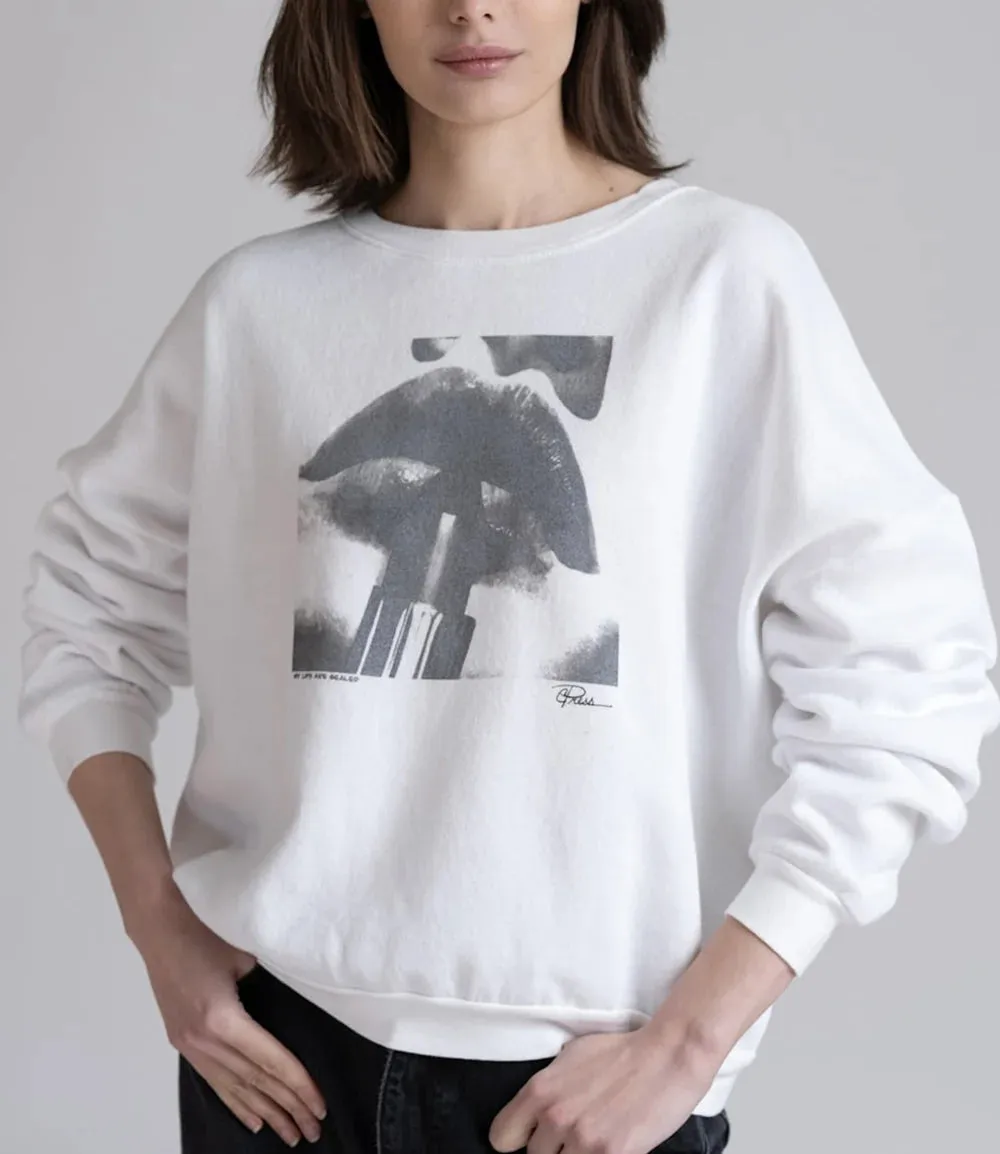 CPRESS STUDIO My Lips are Sealed Cozy Sweatshirt