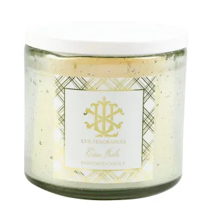 Creme Brulee 12oz Clear Glass with White Lid Candle min 3