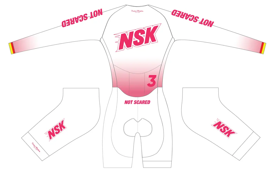 Custom Woven Roubaix Suit - NSK (White)