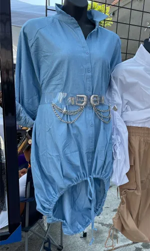 Denim Bubble Dress