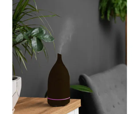 Diffuser 100ml Ultrasonic Humidifier Purifier And 3 Pack Oils - Dark Wood