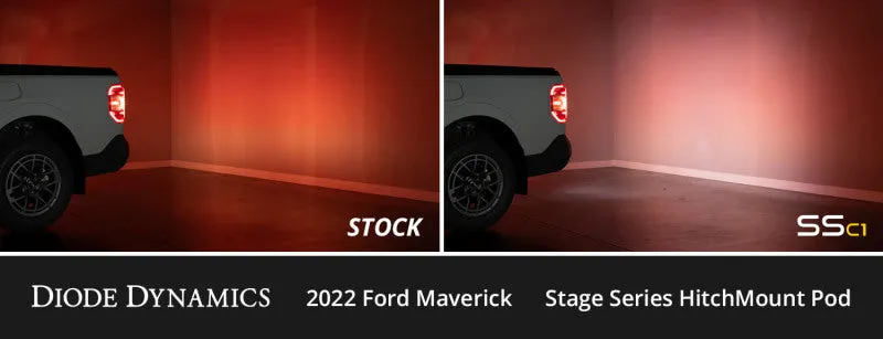 Diode Dynamics 2022  Ford Maverick C1 Sport HitchMount LED Pod Reverse Kit