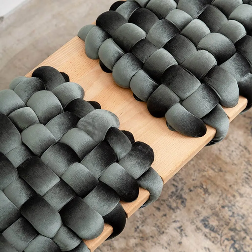 Double Seat Woven Bench