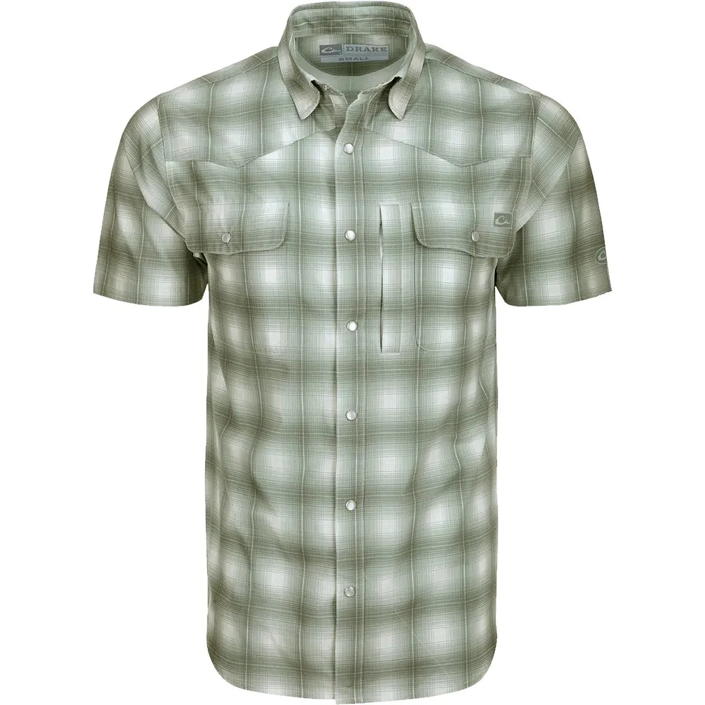 Drake Cinco Ranch Western Plaid Shirt S/S