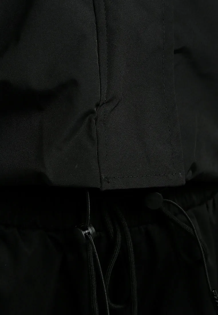 Drawstring Cropped Woven Jacket By RAG