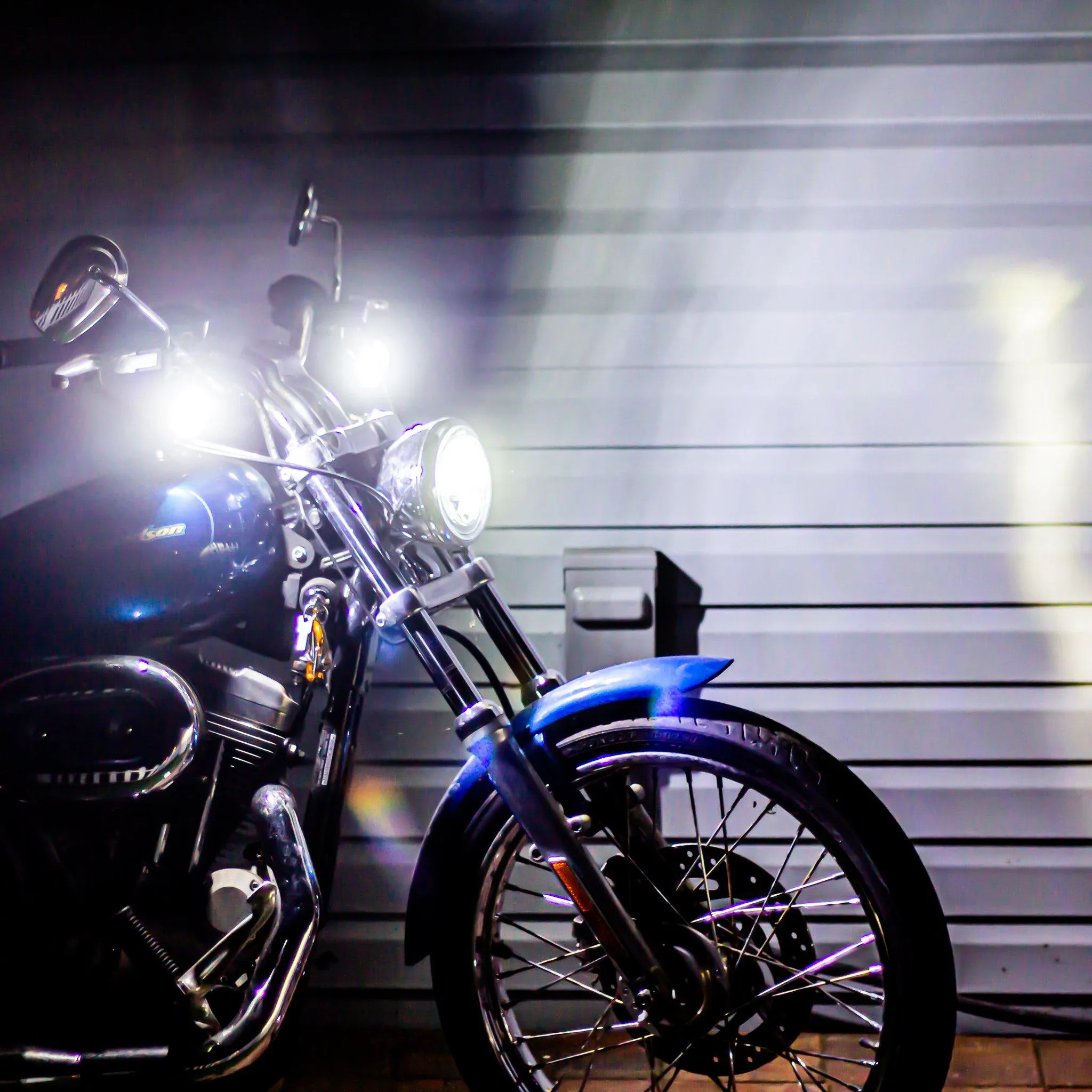 Eagle Lights Midnight Edition Front and Rear LED Turn Signals Kit for Harley Davidson Motorcycles - 1157 Front / 1156 Red Rear