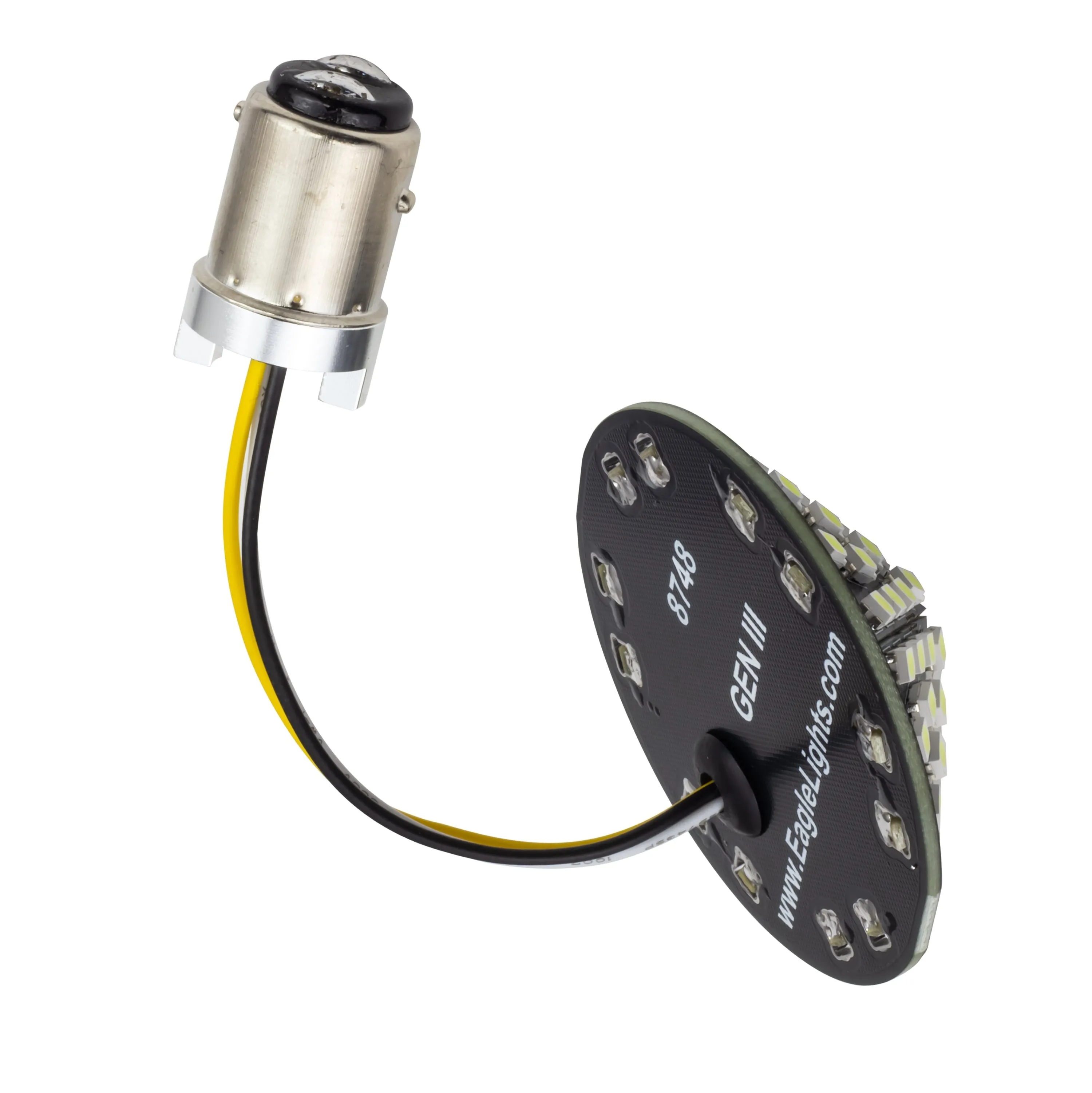 Eagle Lights Midnight Edition Generation III Front and Rear LED Turn Signal Kit for Harley Davidson Motorcycles- 1157 Front / 1157 Rear