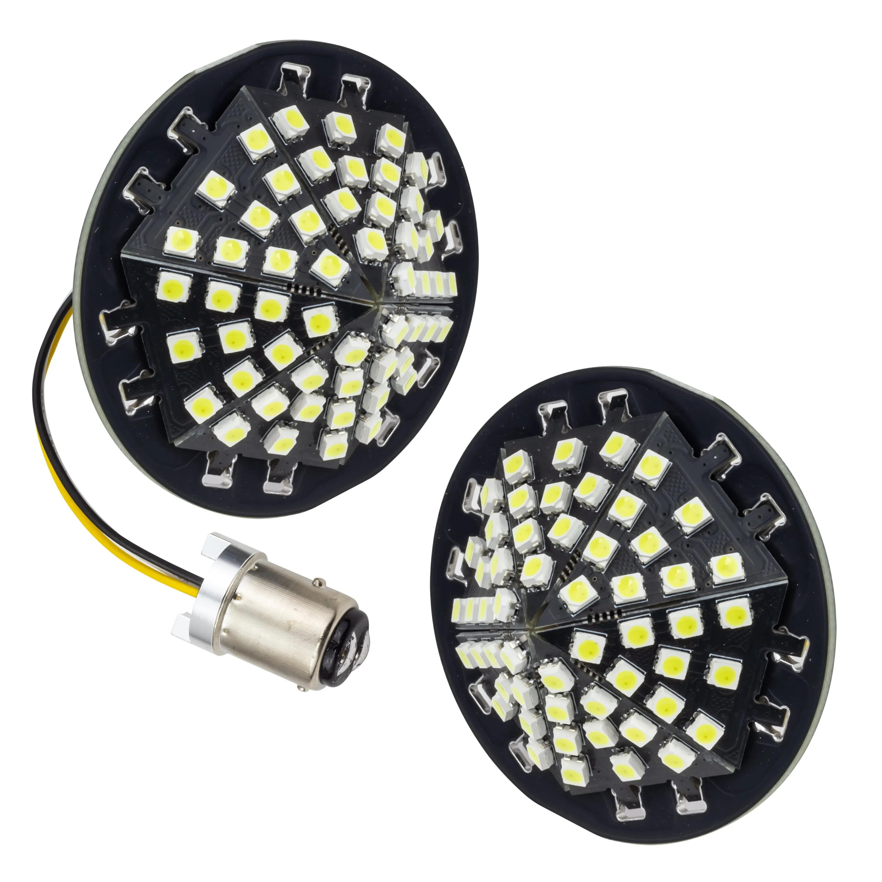 Eagle Lights Midnight Edition Generation III Front and Rear LED Turn Signal Kit for Harley Davidson Motorcycles- 1157 Front / 1157 Rear