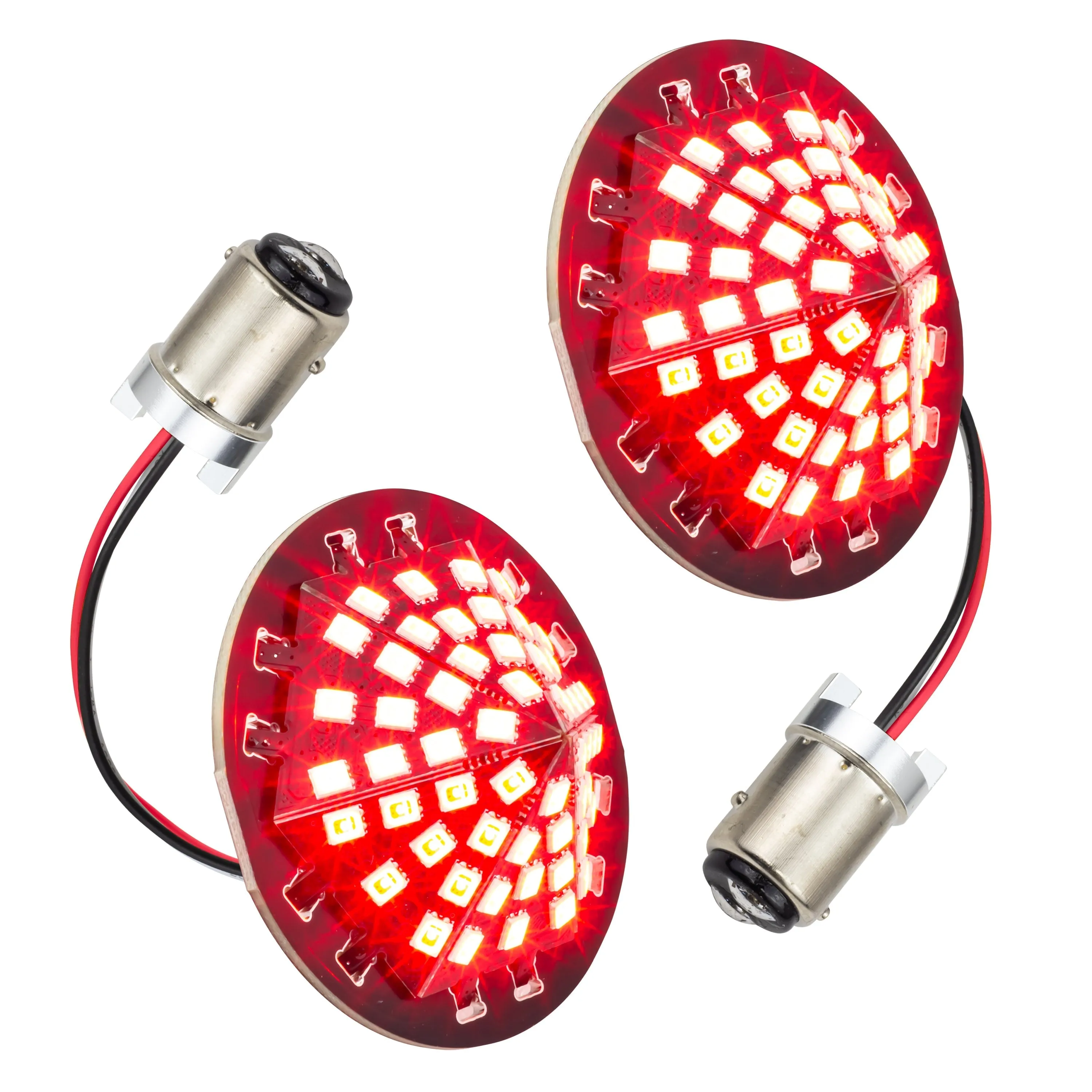 Eagle Lights Midnight Edition Generation III Front and Rear LED Turn Signal Kit for Harley Davidson Motorcycles- 1157 Front / 1157 Rear