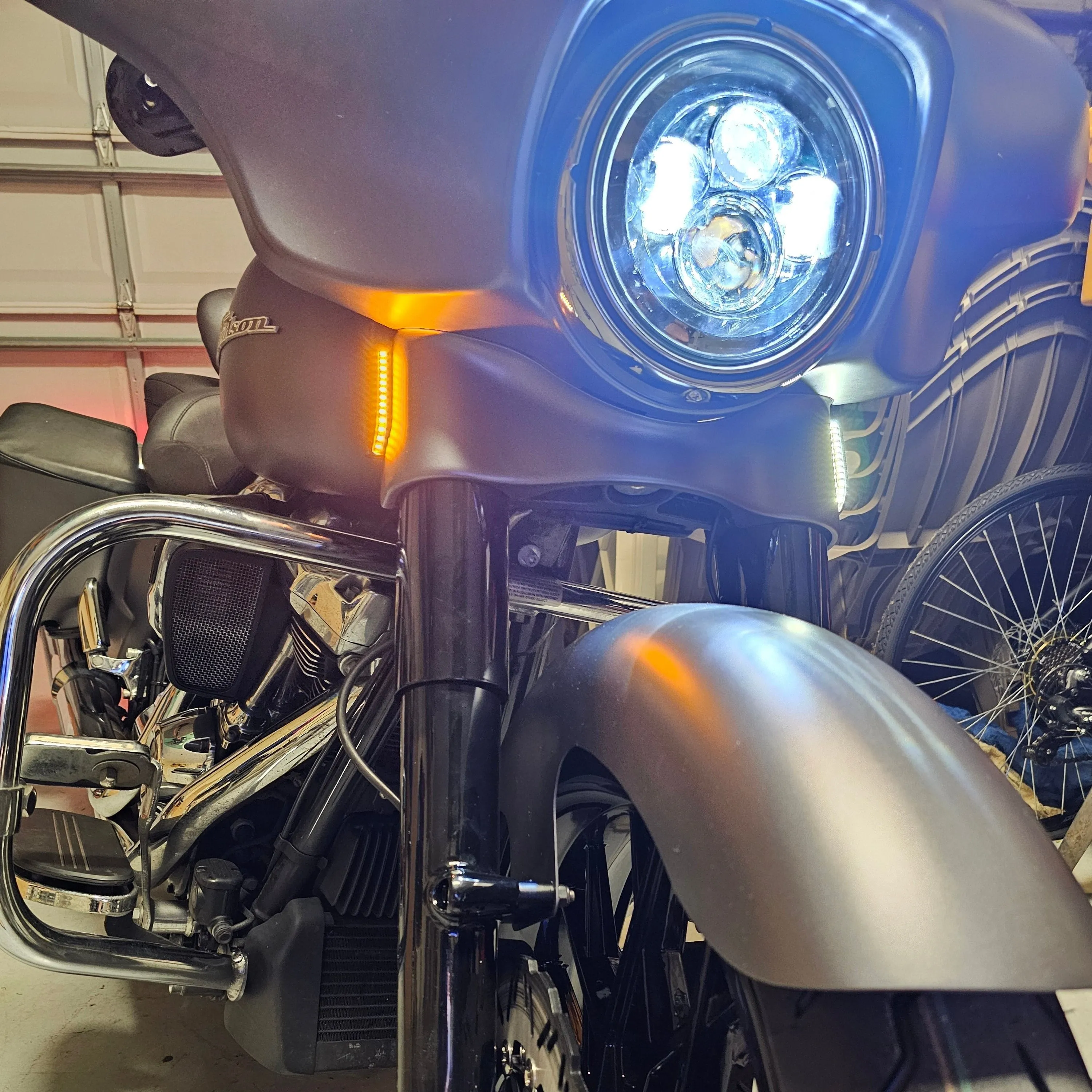 Eagle Lights SWITCHBLADE Low Profile Fork LED Turn Signal and Running Lights for 2006 - 2023 Harley Davidson Models