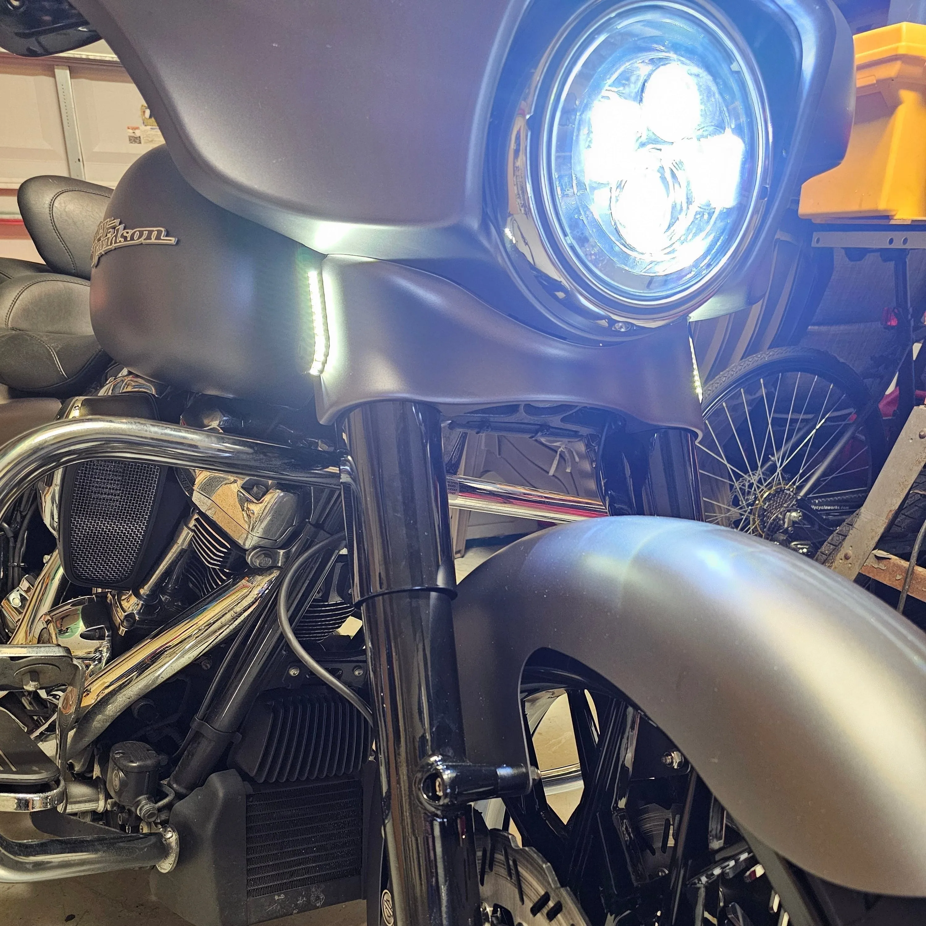Eagle Lights SWITCHBLADE Low Profile Fork LED Turn Signal and Running Lights for 2006 - 2023 Harley Davidson Models