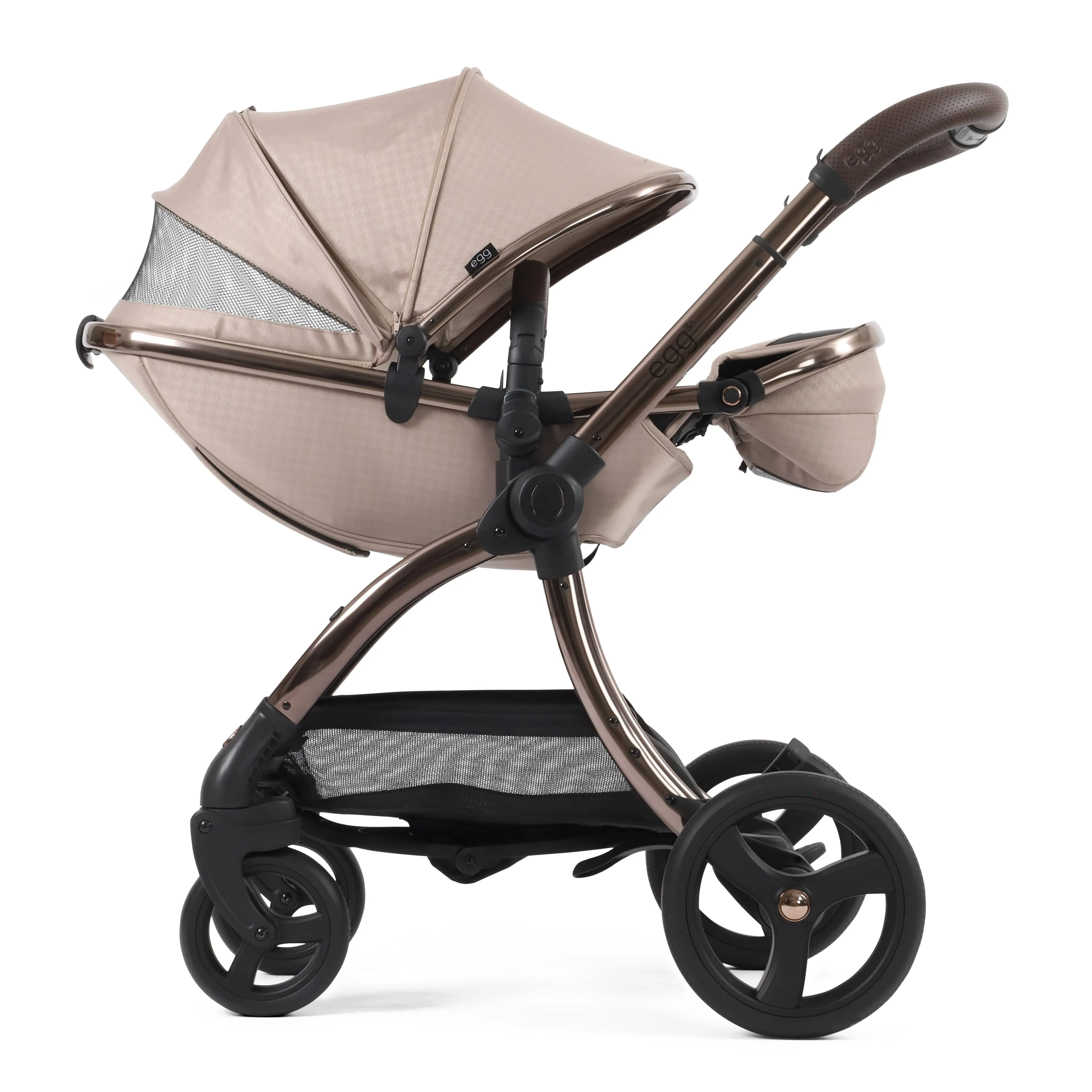 egg3 Pram Bundle Houndstooth Almond Special Edition