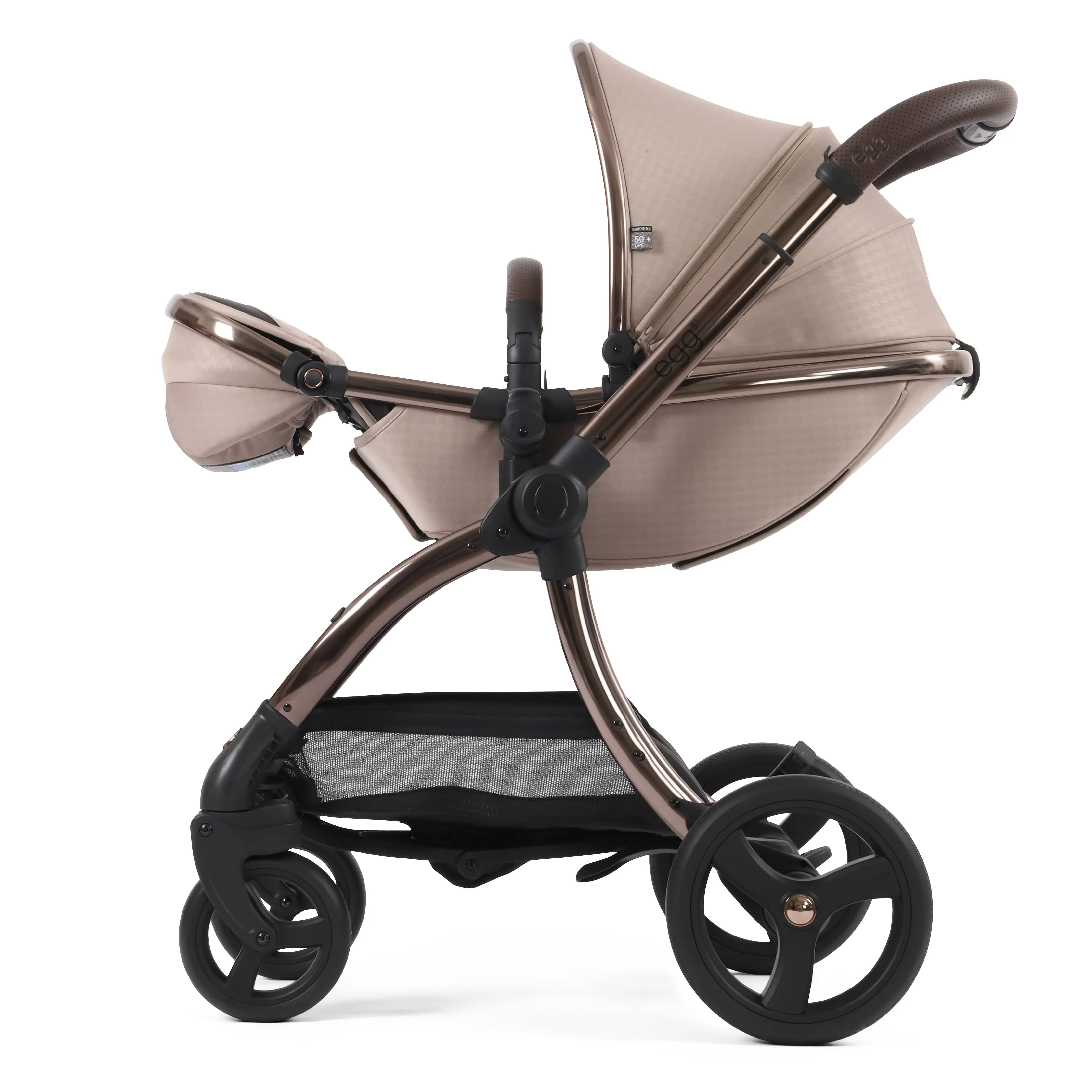 egg3 Pram Bundle Houndstooth Almond Special Edition